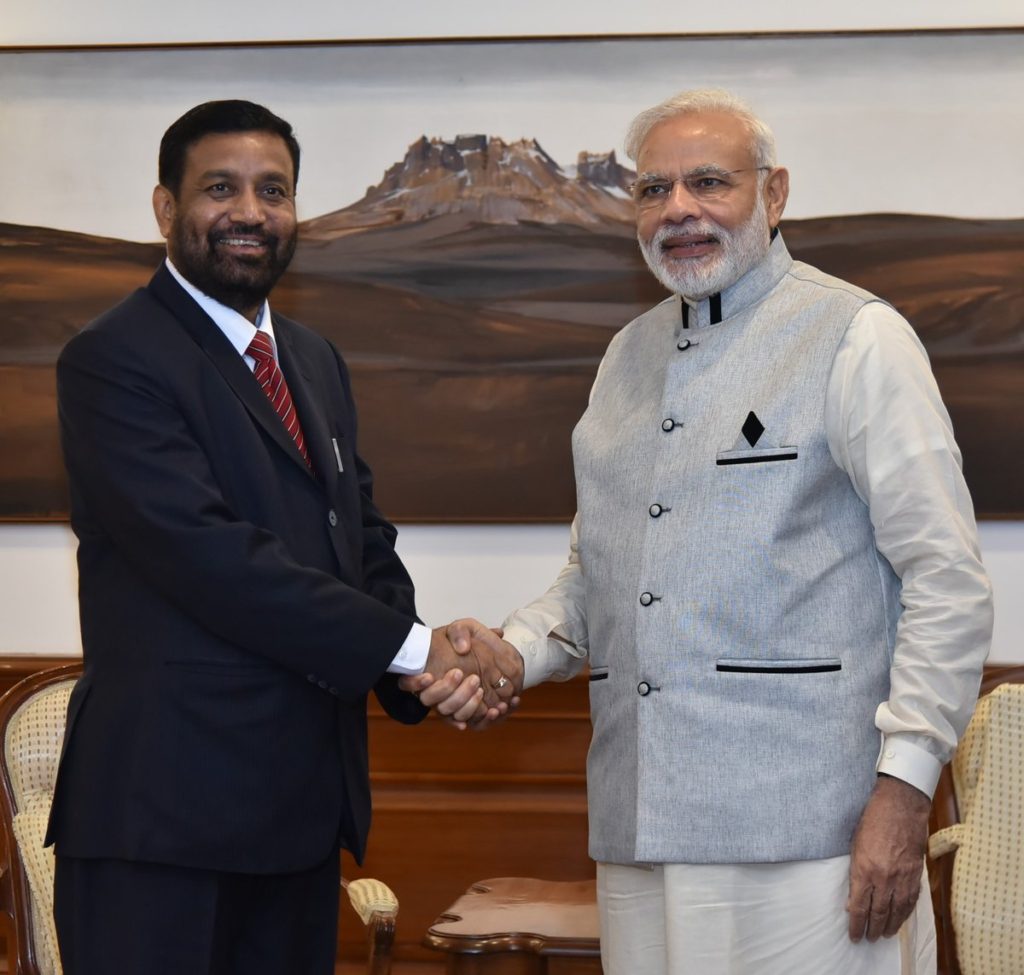 nidhi with modi