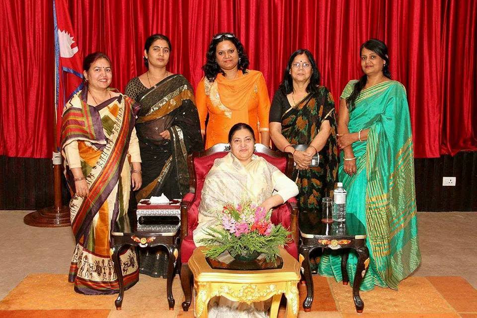 shweta dipti with president