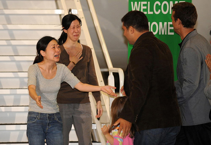 Journalists Euna Lee and Laura Ling