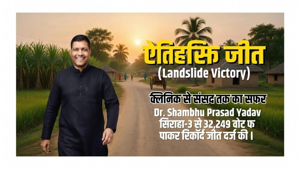 Dr. Shambhu Prasad Yadav, an elected MP from Siraha-03 of RSP