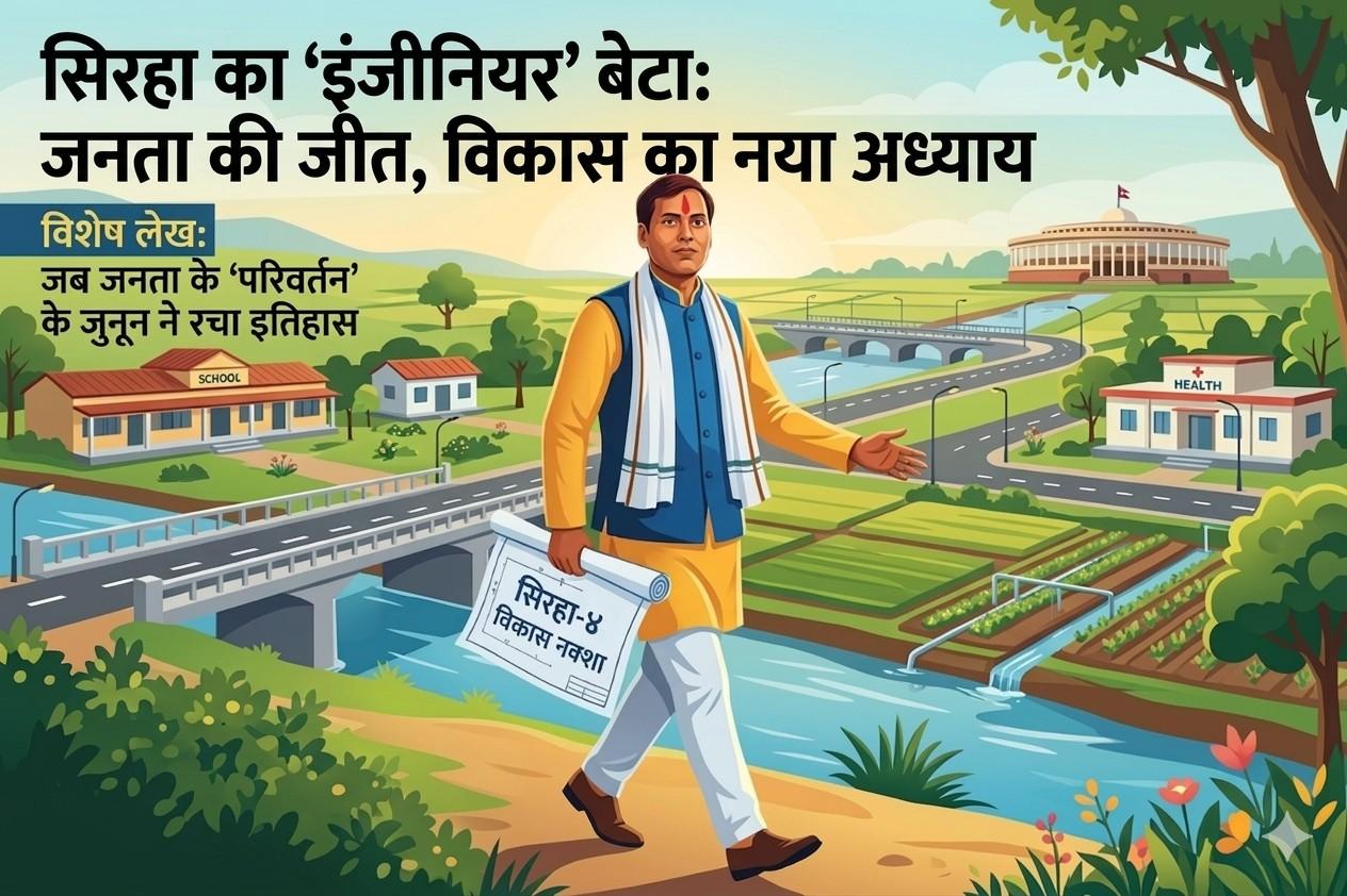 पुराने दिग्गजों के अहंकार को तोड़, सिराहा ने चुना अपना ‘उम्मीद वाला इंजीनियर’ तपेश्वर यादव