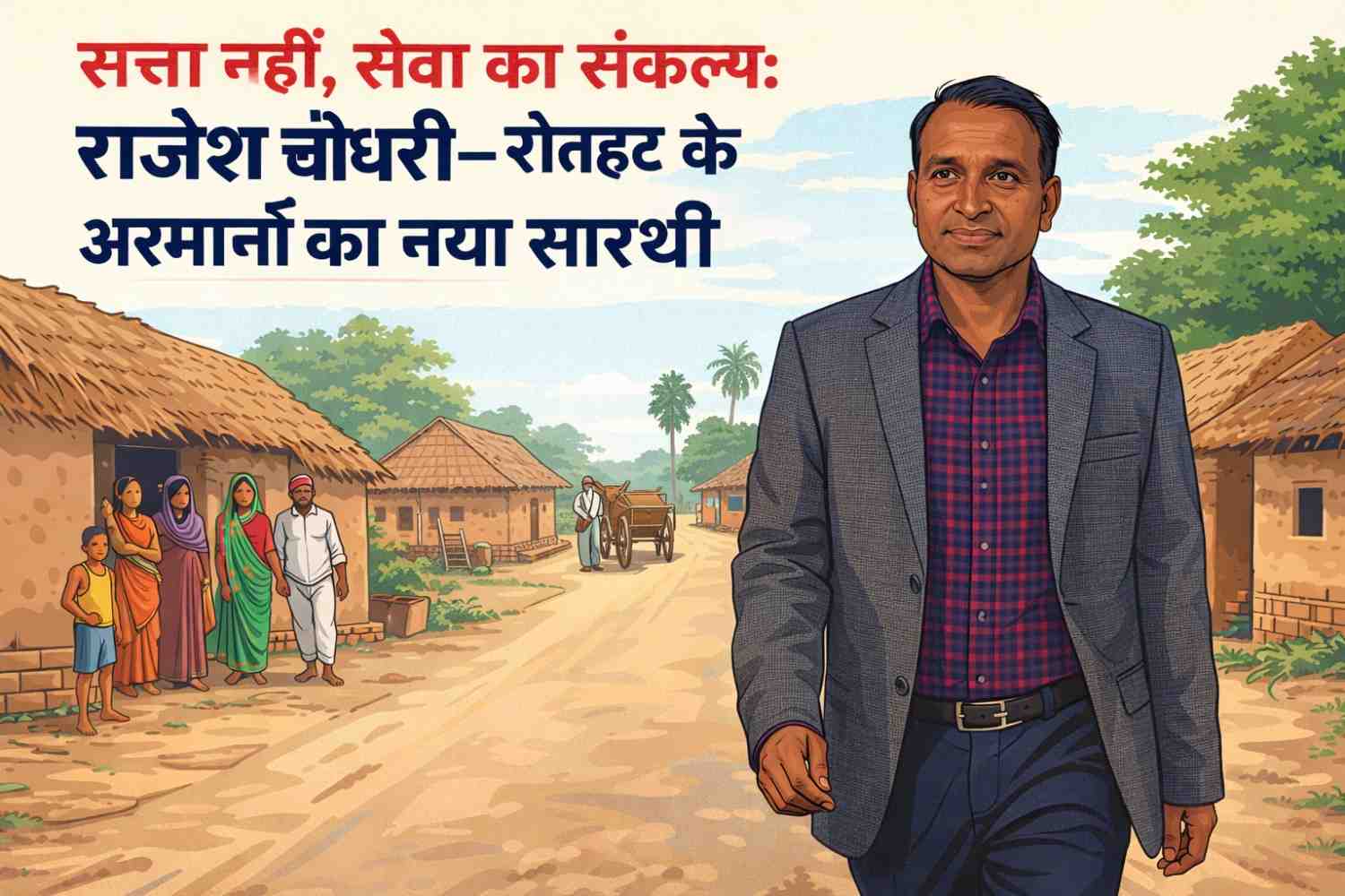 सत्ता नहीं, सेवा का संकल्प: राजेश चौधरी—रौतहट के अरमानों का नया सारथी